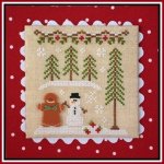 (image for) Gingerbread Village 7-Gingerbread Boy & Snowman
